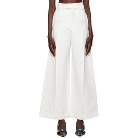 Fax Copy Express SSENSE Exclusive White Trousers 232866F087002