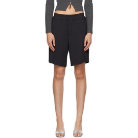 Fax Copy Express Black Relaxed-Fit Shorts 241866F088005