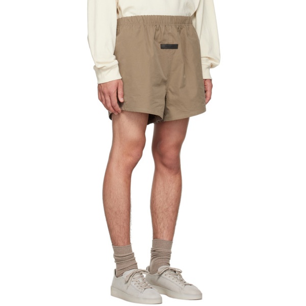  피어오브갓 Fear of God 에센셜 ESSENTIALS Brown Cotton Shorts 222161M193015