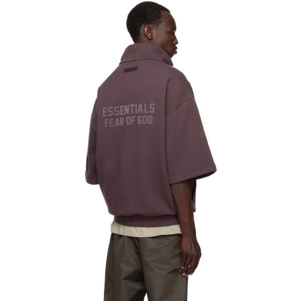  피어오브갓 Fear of God 에센셜 ESSENTIALS Purple Half-Zip Sweatshirt 231161M202017