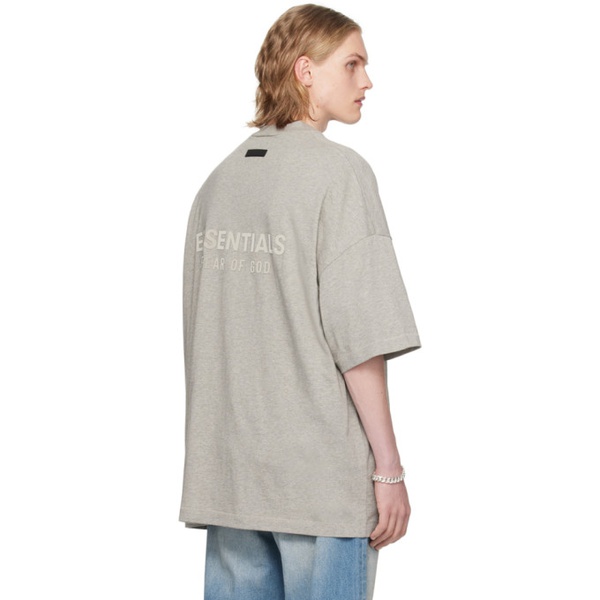  피어오브갓 Fear of God 에센셜 ESSENTIALS Gray V-Neck T-Shirt 241161M213025