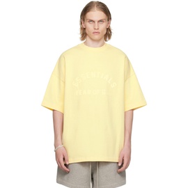 피어오브갓 Fear of God 에센셜 ESSENTIALS Yellow Crewneck T-Shirt 241161M213044