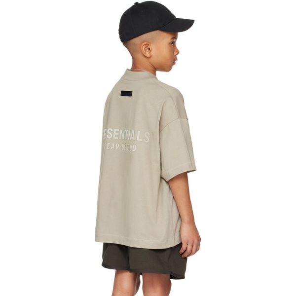  피어오브갓 Fear of God 에센셜 ESSENTIALS Kids Gray V-Neck T-Shirt 241161M703004