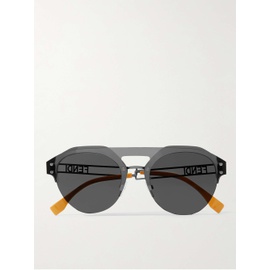 펜디 FENDI Aviator-Style Ruthenium Sunglasses 1647597277618845