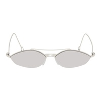 펜디 Fendi Silver Baguette Sunglasses 241693F005004