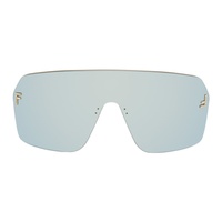 Gold 펜디 Fendi First Crystal Sunglasses 241693F005001