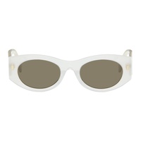 펜디 Fendi White Roma Sunglasses 242693F005004