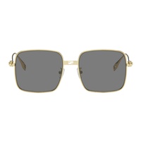 펜디 Fendi Gold Baguette Sunglasses 242693F005007