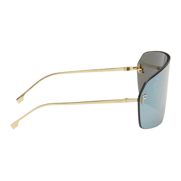 펜디 Gold 펜디 Fendi First Crystal Sunglasses 241693M134001