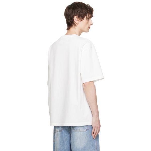  펑첸왕 Feng Chen Wang White Patch T-Shirt 241107M213001