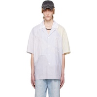 펑첸왕 Feng Chen Wang Gray Multi Stripe Shirt 231107M192006