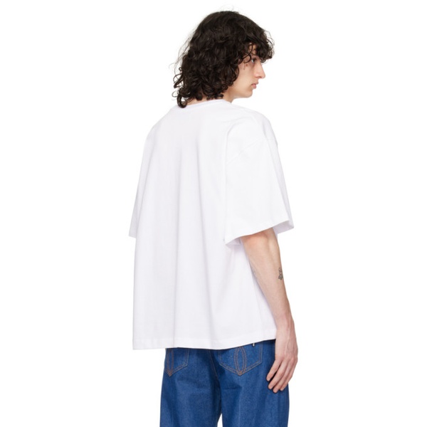  Fiorucci White Graphic T-Shirt 241604M213011