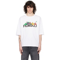 Fiorucci White Graphic T-Shirt 241604M213013
