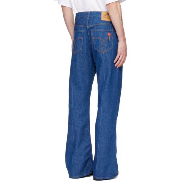  Fiorucci Blue Patch Jeans 241604M186008
