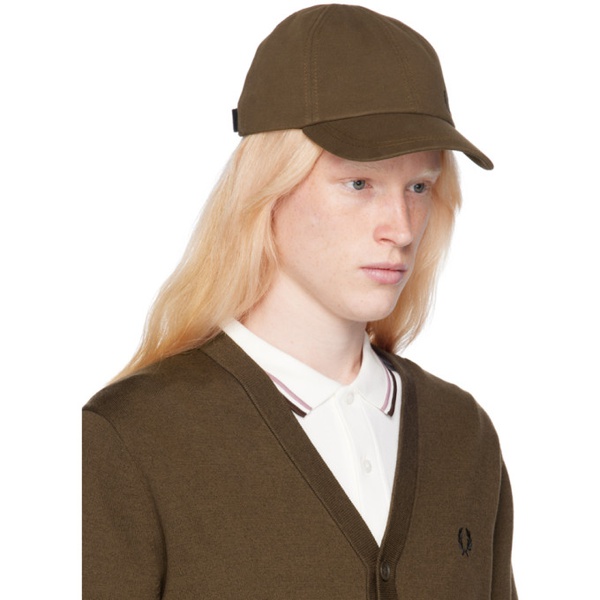  Fred Perry Brown Classic Pique Cap 241719M139000