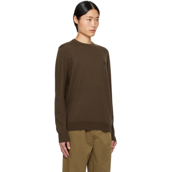  Fred Perry Brown Classic Sweater 241719M201006