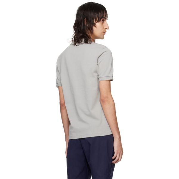  Fred Perry Gray Embroidered Polo 241719M212005