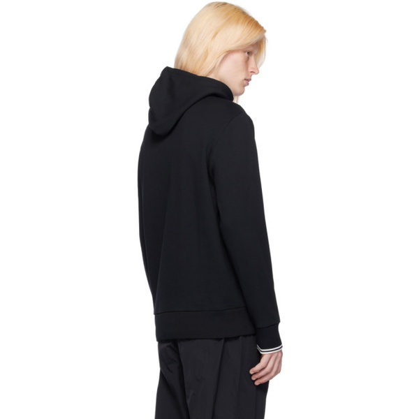  Fred Perry Black Tipped Hoodie 241719M202006