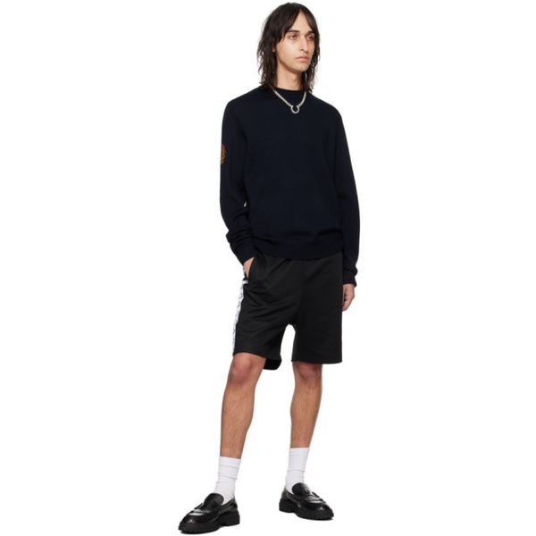  Fred Perry Black Taped Shorts 241719M193001