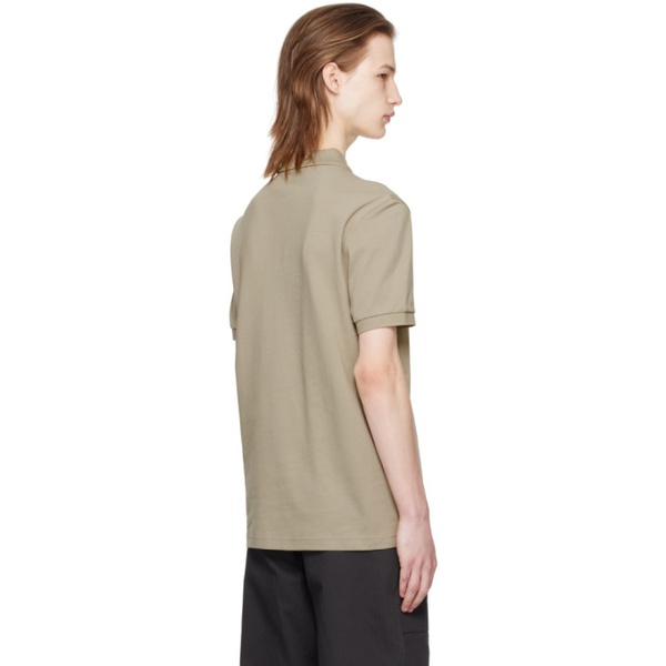  Fred Perry Taupe Embroidered Polo 241719M212033