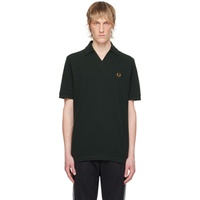 Fred Perry Green Open Placket Polo 242719M212017