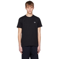 Fred Perry Black Ringer T-Shirt 231719M213003