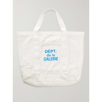 GALLERY DEPT. Logo-Print Webbing-Trimmed Cotton-Canvas Tote Bag 1647597316915001