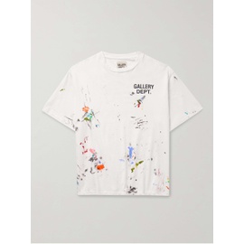 GALLERY DEPT. Paint-Splattered Logo-Print Cotton-Jersey T-Shirt 1647597324163571