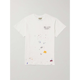 GALLERY DEPT. Boardwalk Paint-Splattered Logo-Print Cotton-Jersey T-Shirt 1647597316241866