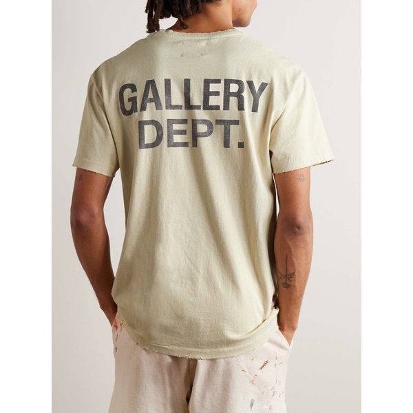  GALLERY DEPT. Work In Progress Distressed Printed Cotton-Jersey T-Shirt 1647597316241906