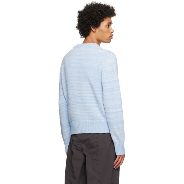  가니 GANNI Blue Intarsia Sweater 232144M201002