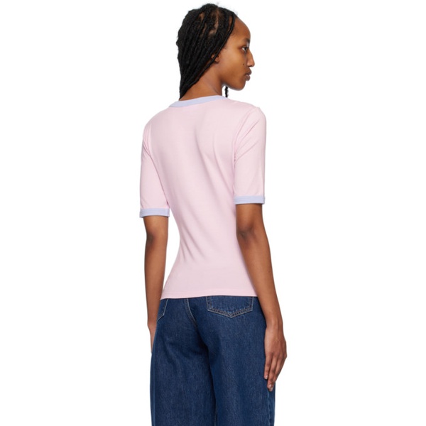 가니 GANNI SSENSE Exclusive Pink Butterfly T-Shirt 231144F110020