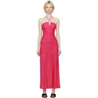 가니 GANNI SSENSE Exclusive Pink Maxi Dress 232144F055003