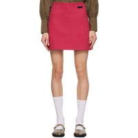 가니 GANNI Pink High-Rise Miniskirt 222144F090013