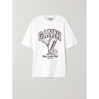 가니 GANNI + NET SUSTAIN printed organic recycled cotton-jersey T-shirt 790768442