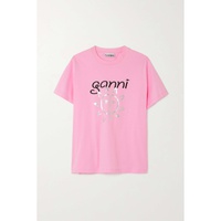 가니 GANNI + NET SUSTAIN printed organic cotton-jersey T-Shirt 790768468