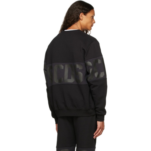  GCDS Black Band Logo Sweatshirt 212308M204001