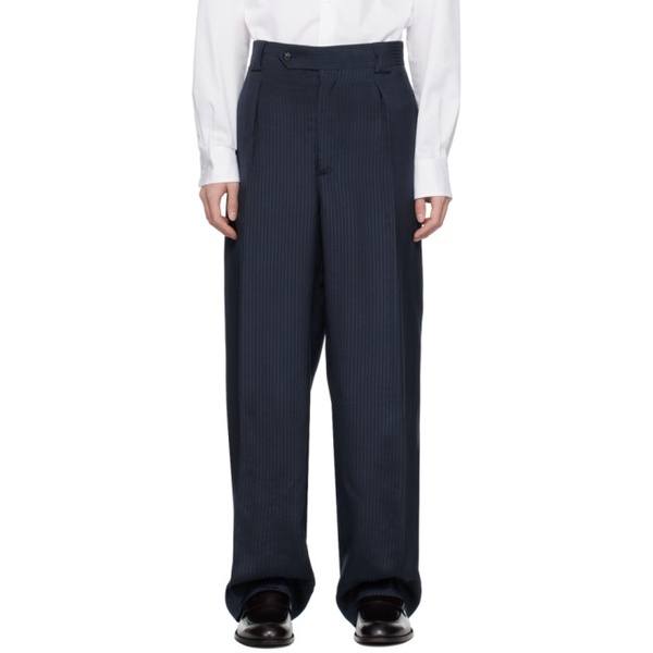 아르마니 조르지오 아르마니 Giorgio Armani Navy Stripe Trousers 241262M191000