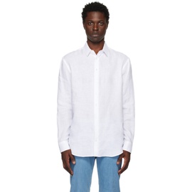 조르지오 아르마니 Giorgio Armani White Spread Collar Shirt 231262M192004