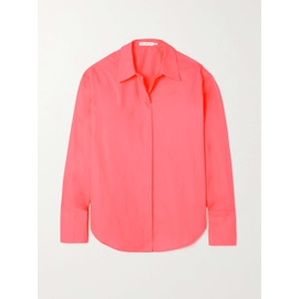 GOOD AMERICAN Neon coated cotton-poplin shirt 790745919