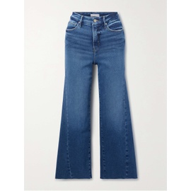 Good AMERICAN Good Waist cropped high-rise wide-leg jeans 790749835