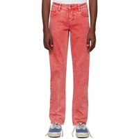 GUESS USA Red Straight-Leg Jeans 222603M186004