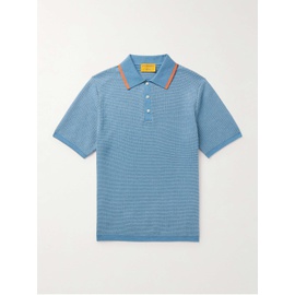 GUEST IN RESIDENCE Striped Textured-Knit Cotton Polo Shirt 1647597333935189