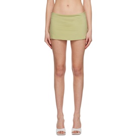 GUIZIO Green Low-Rise Miniskirt 231897F090011