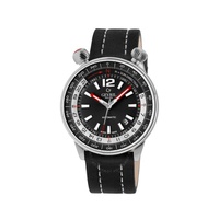 Gevril Wallabout Automatic Black Dial Mens Watch 48561A
