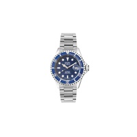 Gevril MEN'S Wallstreet Stainless Steel Blue Dial Watch 4851A