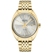 Gevril MEN'S Five Points Stainless Steel Silver Dial Watch 48704