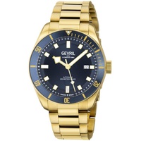 Gevril MEN'S Yorkville Stainless Steel Blue Dial Watch 48602