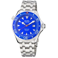 Gevril MEN'S Hudson Yards Stainless Steel Blue Dial Watch 48801