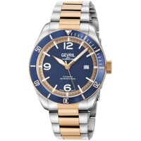Gevril MEN'S Yorkville Stainless Steel Blue Dial Watch 48614B